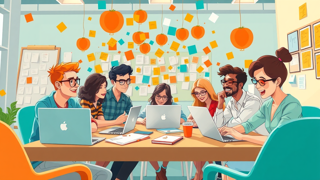 team of diverse writers brainstorming content strategies for organic search and increase organic traffic