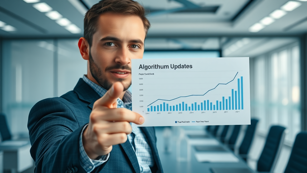 comparison chart of algorithm updates: broad core, spam, helpful content, product review, local search impacts